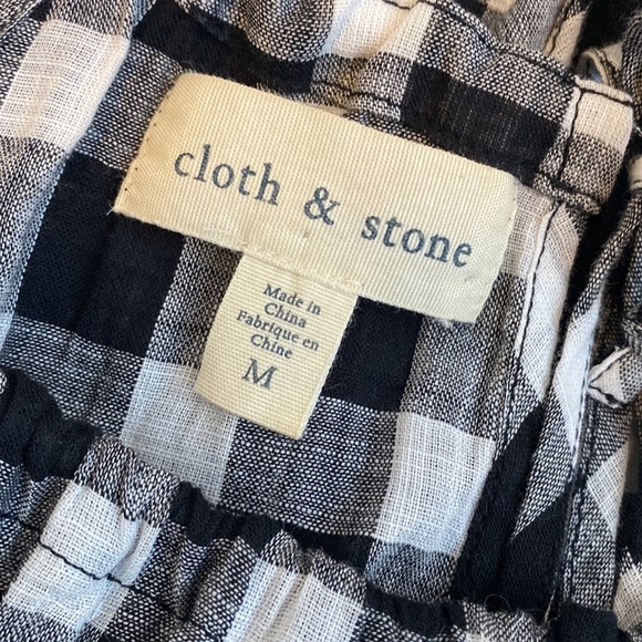 Cloth & Stone Black White Checkered Tank - Picture 7 of 8